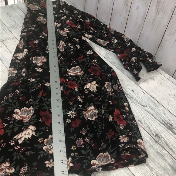 Ophelia Roe High Neck Mock Floral Dress Small - Picture 13 of 14